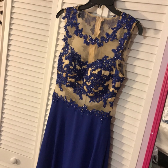 say yes to the prom dress Dresses & Skirts - dark blue prom dress size 7/8